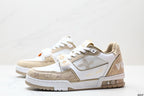 Lv Trainer Beige White Monogram