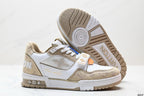 Lv Trainer Beige White Monogram