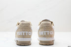 Lv Trainer Beige White Monogram