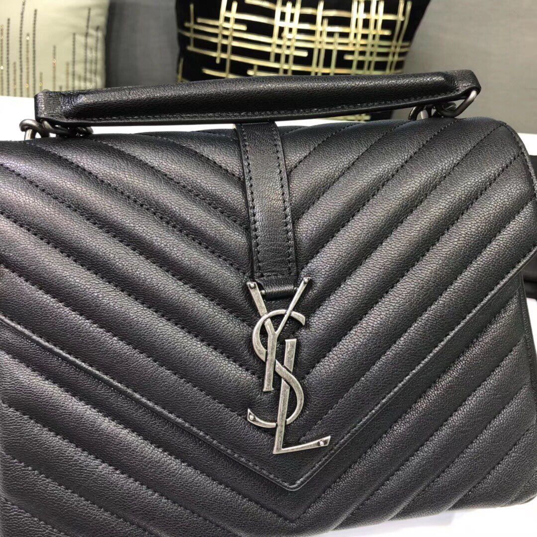 Yves Saint Laurent College Medium Black