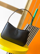 Yves Saint Laurent Mini Le 5 to 7 Leather Black