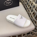 Prada Padded Slides White Nappa Leather