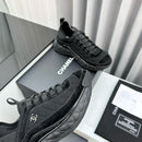 Chanel Suede Calfskin Mixed Fibers CC Black