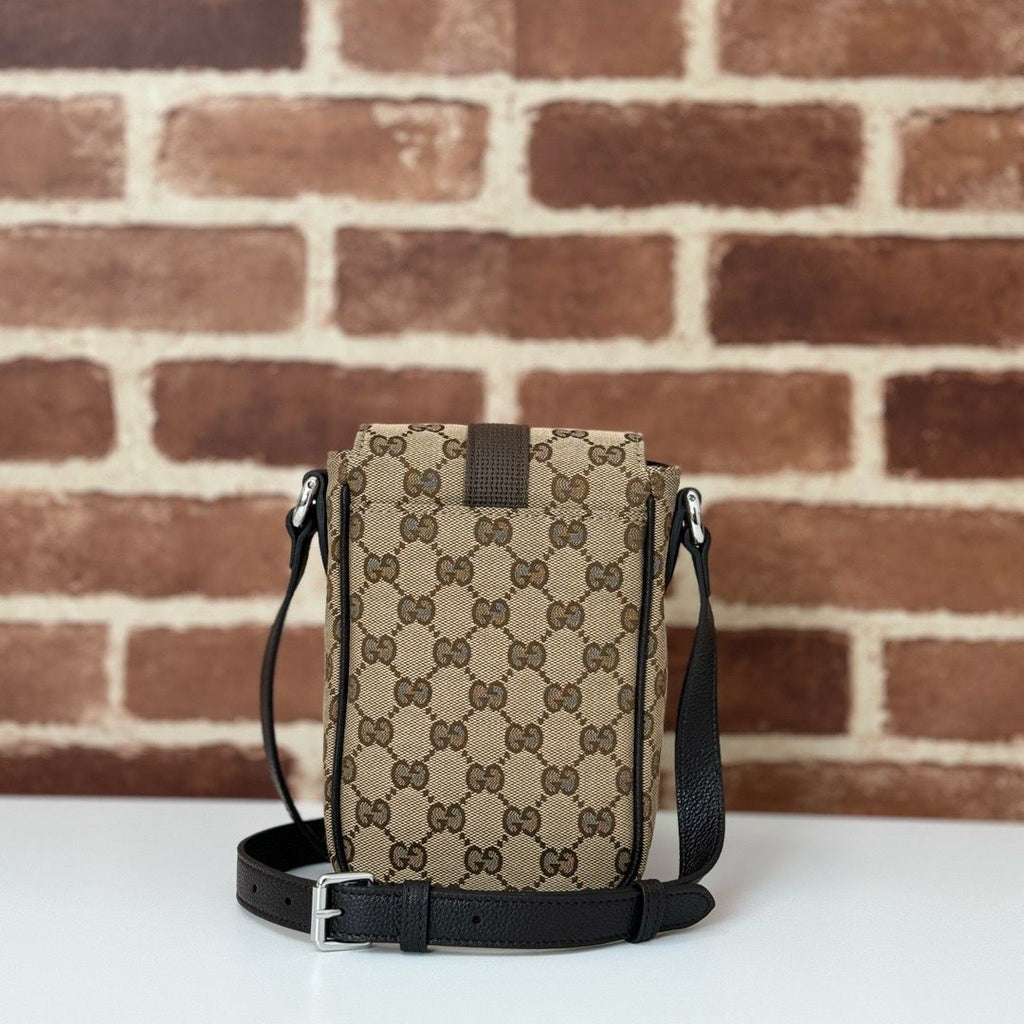 Gucci Mini GG Shoulder Bag Beige and Brown