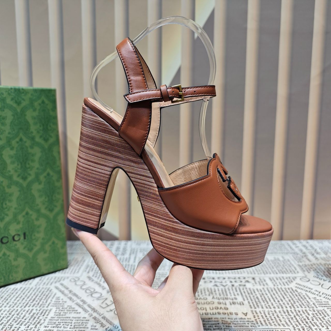 Gucci Interlocking GG Com Salto 110mm