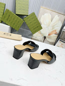 Gucci Interlocking GG Slide Sandal 55mm Black