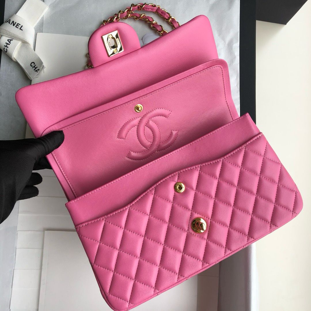 Chanel 21P Pink Lambskin Quilted