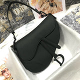 Bolsa Saddle Oblique Embroidery Black