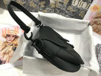 Bolsa Saddle Oblique Embroidery Black