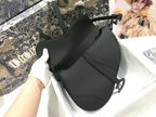 Bolsa Saddle Oblique Embroidery Black