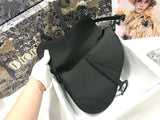 Bolsa Saddle Oblique Embroidery Black