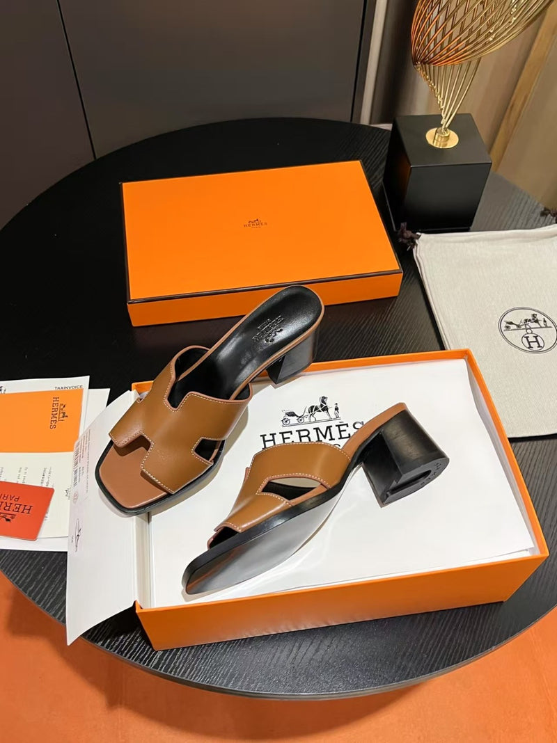 Hermes Helia Sandal Naturel