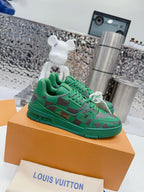 LV Trainer Sneaker Damier Pop Green