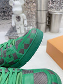 LV Trainer Sneaker Damier Pop Green