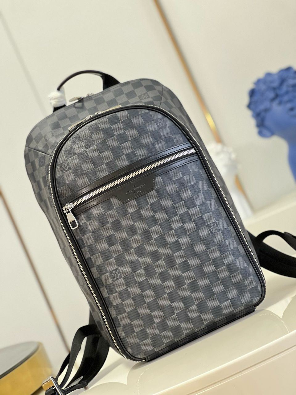 Mochila Lv Michael Damier Graphite.
