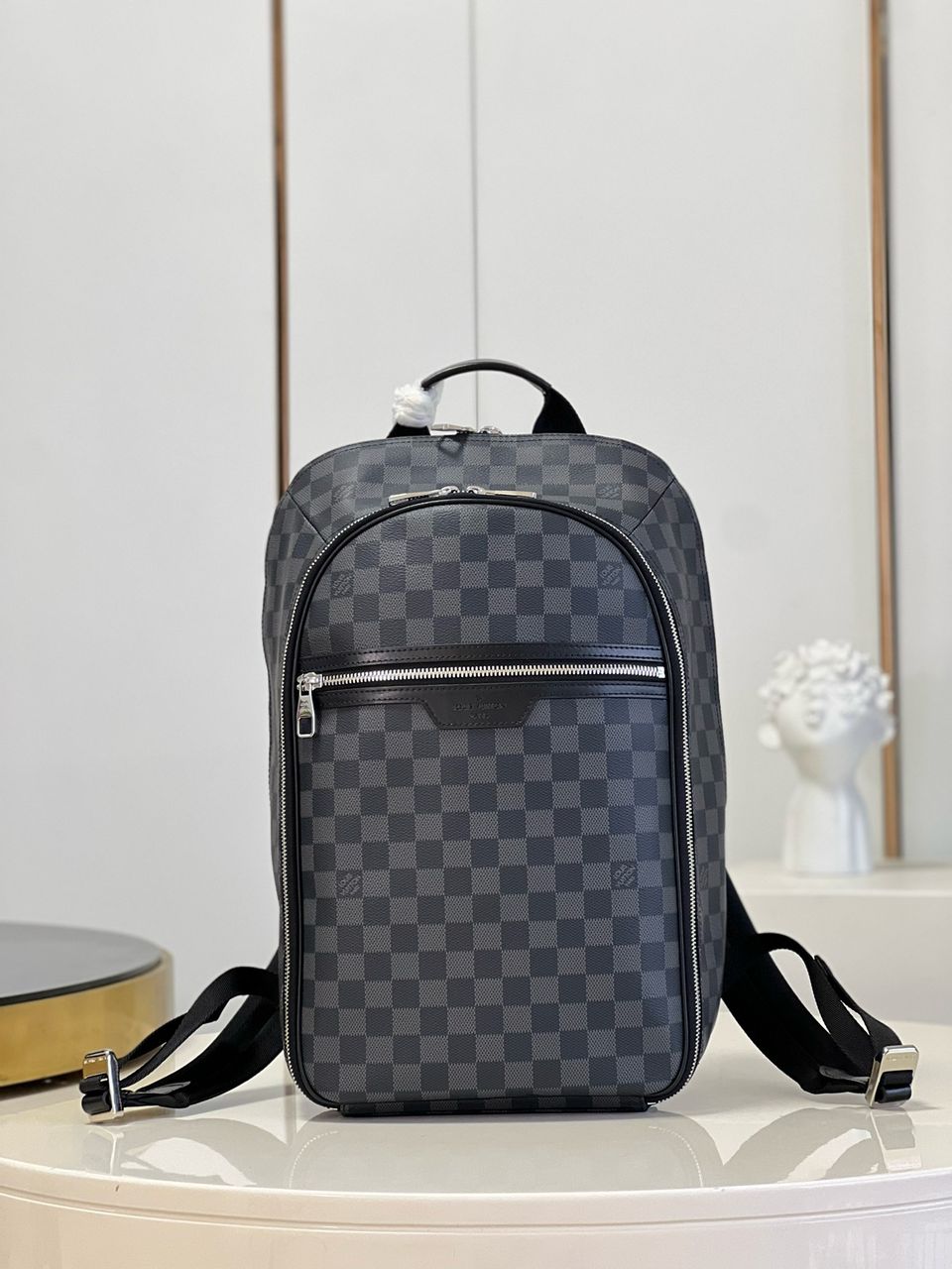 Mochila Lv Michael Damier Graphite.