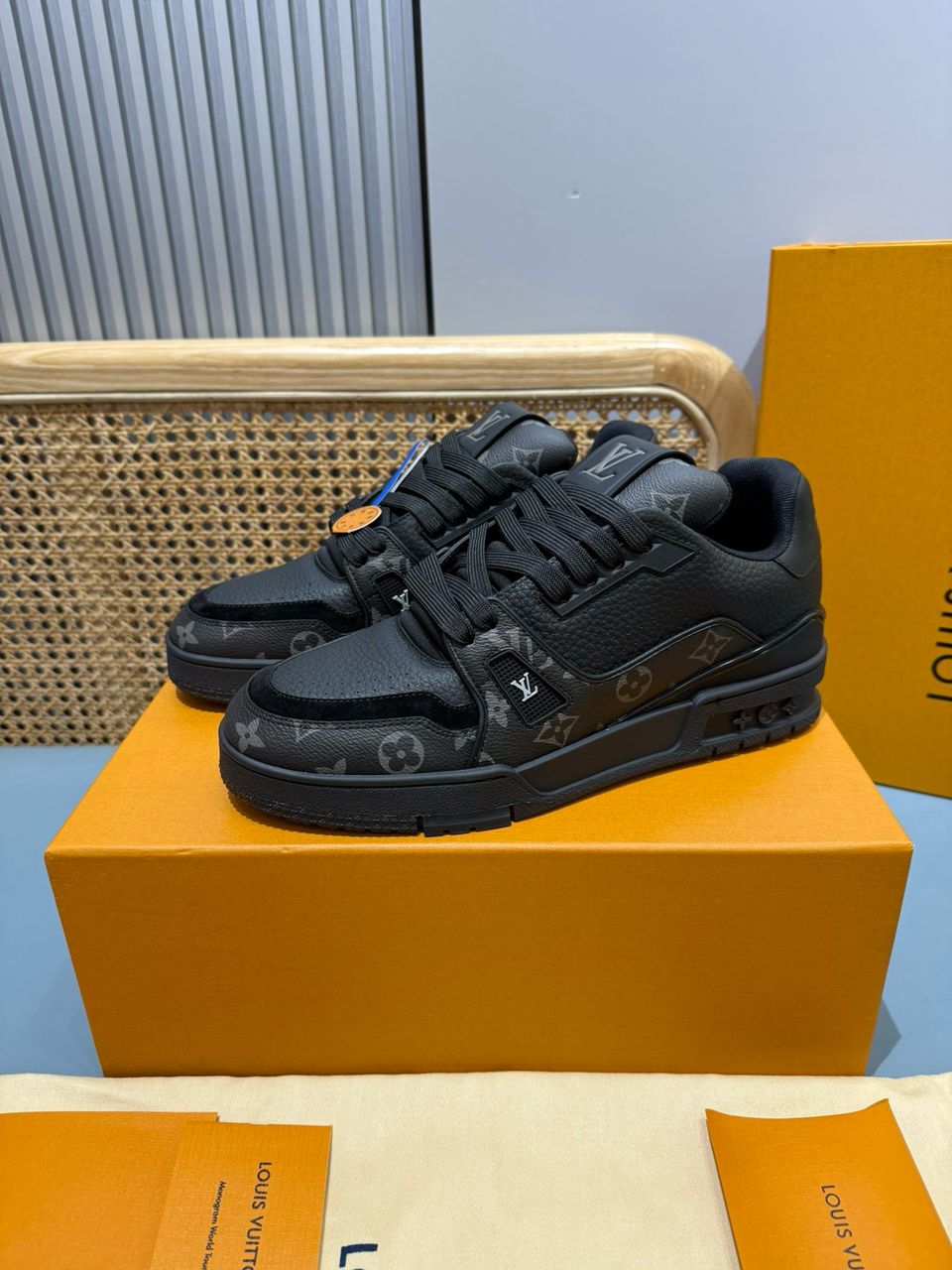 LV Trainer #54 Sneaker Black.