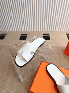 Hermes Izmir Sandal White.