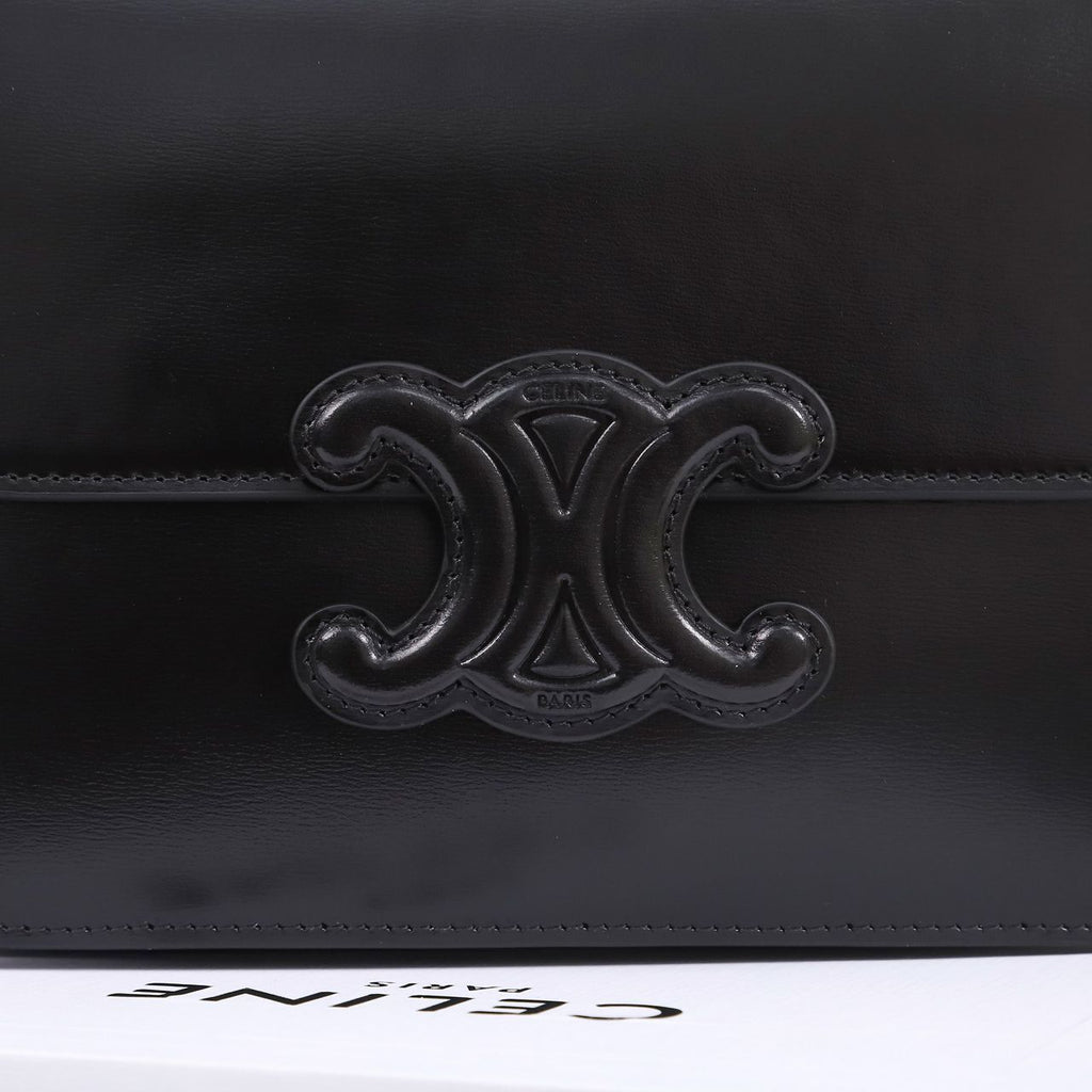 Celine Calfskin Teen Cuir Triomphe Anthracite