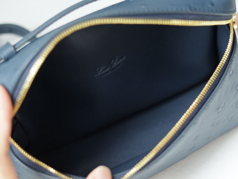 Loro Piana L19 Extra Pocket Pouch Ostritch