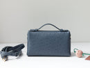 Loro Piana L19 Extra Pocket Pouch Ostritch