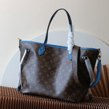 Lv Neverfull Bandoulière Inside Out MM Gaston Blue