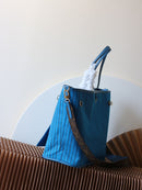 Lv Neverfull Bandoulière Inside Out MM Gaston Blue