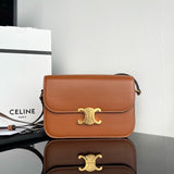 Celine Classique Triomphe Leather Bag Brown