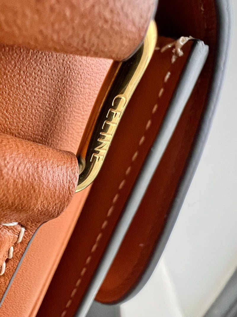 Celine Classique Triomphe Leather Bag Brown