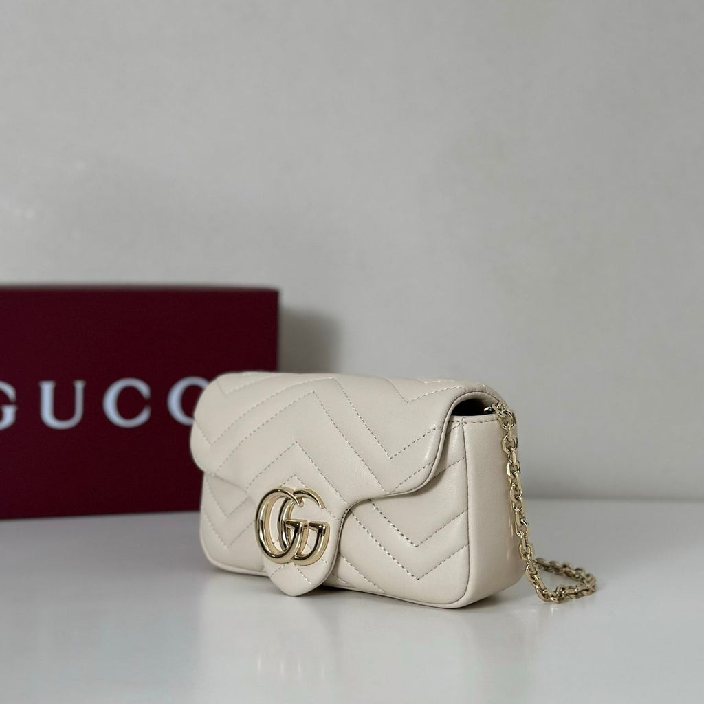 Gucci GG Marmont Mini Bag White. ( pronta entrega )
