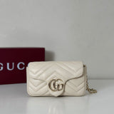 Gucci GG Marmont Mini Bag White. ( pronta entrega )