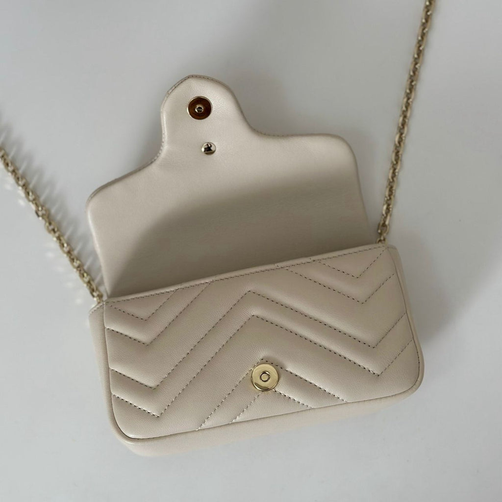 Gucci GG Marmont Mini Bag White. ( pronta entrega )