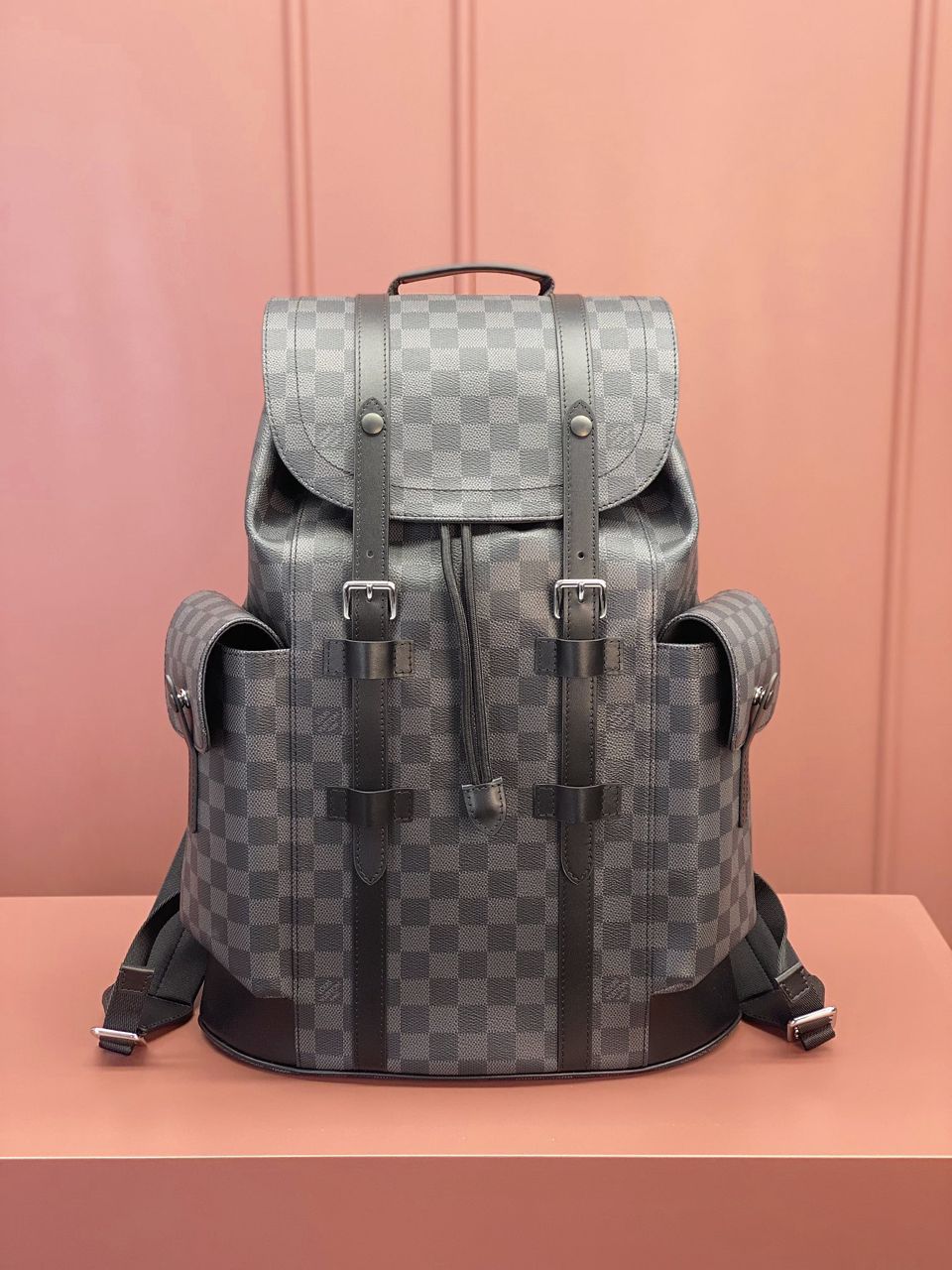 Mochila LV Christopher Damier Graphite