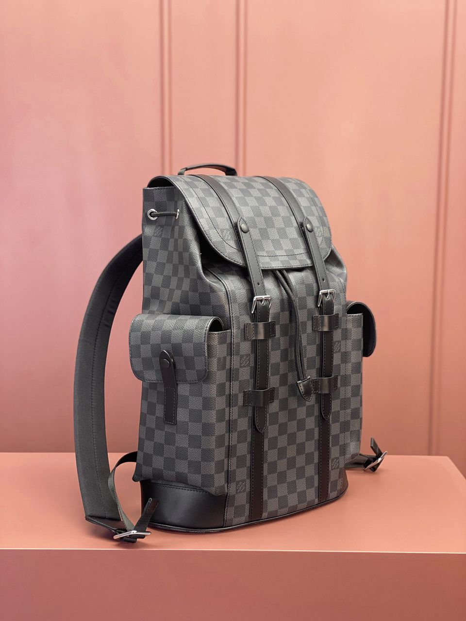 Mochila LV Christopher Damier Graphite