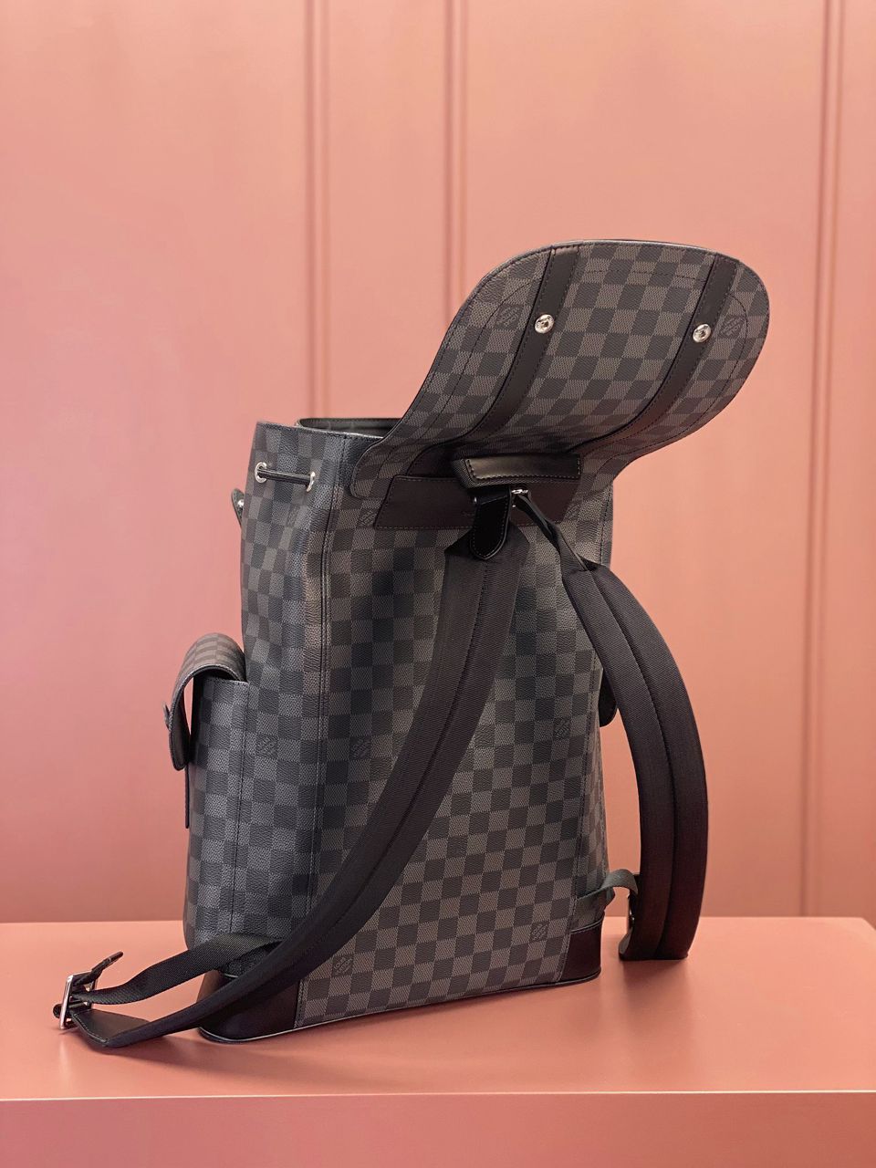 Mochila LV Christopher Damier Graphite