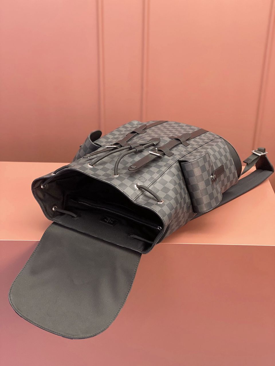Mochila LV Christopher Damier Graphite
