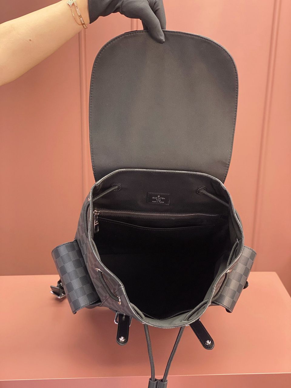 Mochila LV Christopher Damier Graphite