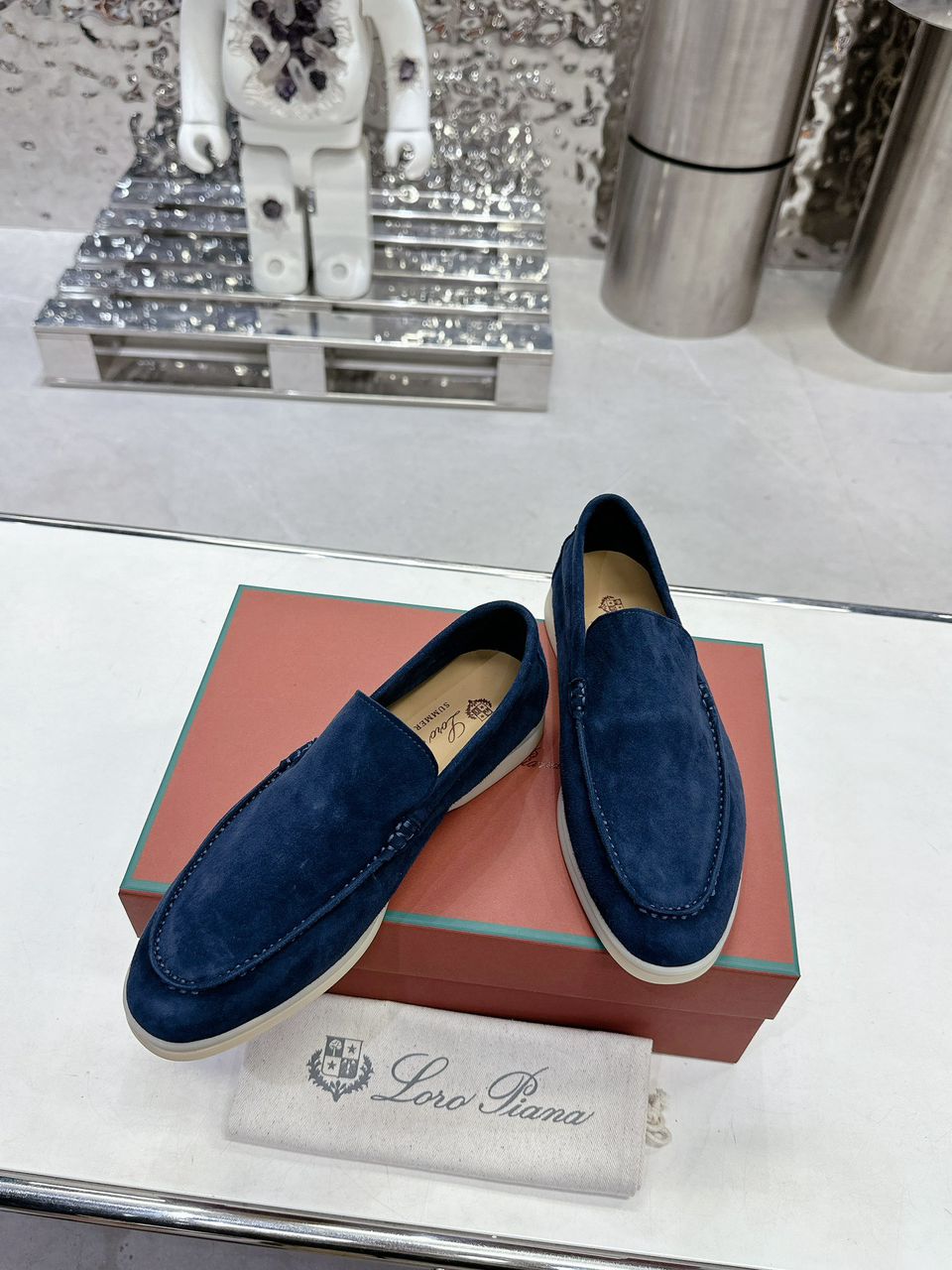 Loro Piana Suede Loafers Summer Walk ( Pronta entrega )