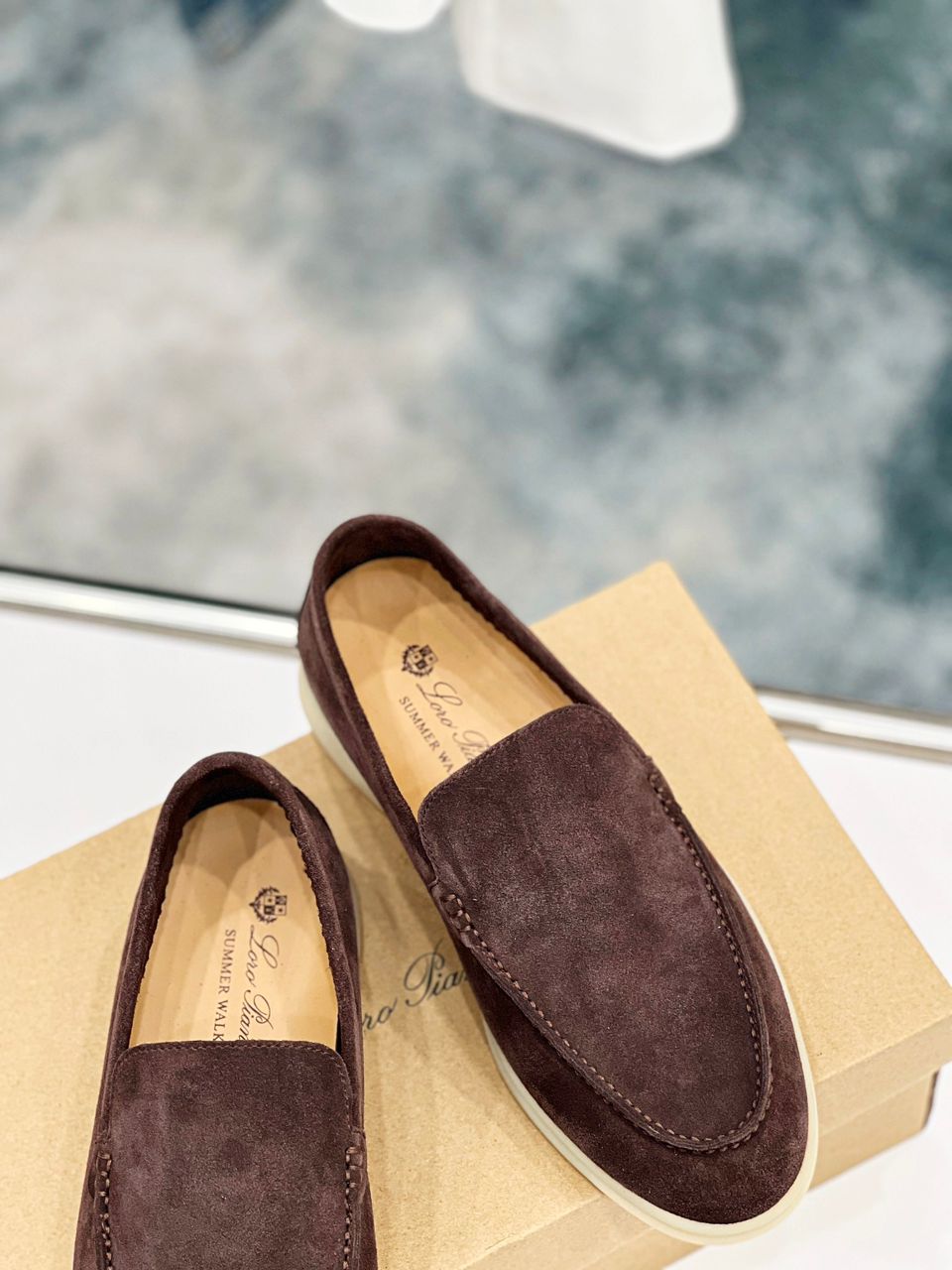 Loro Piana Suede Loafers Summer Walk
