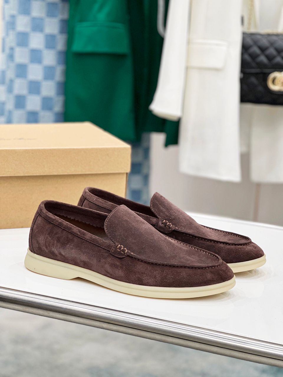 Loro Piana Suede Loafers Summer Walk