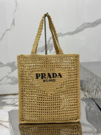 Prada Raffia Tote Bag