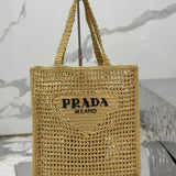 Prada Raffia Tote Bag