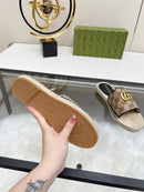Slide Gucci Espadrille Matelasse GG Marmont (Pronta entrega)