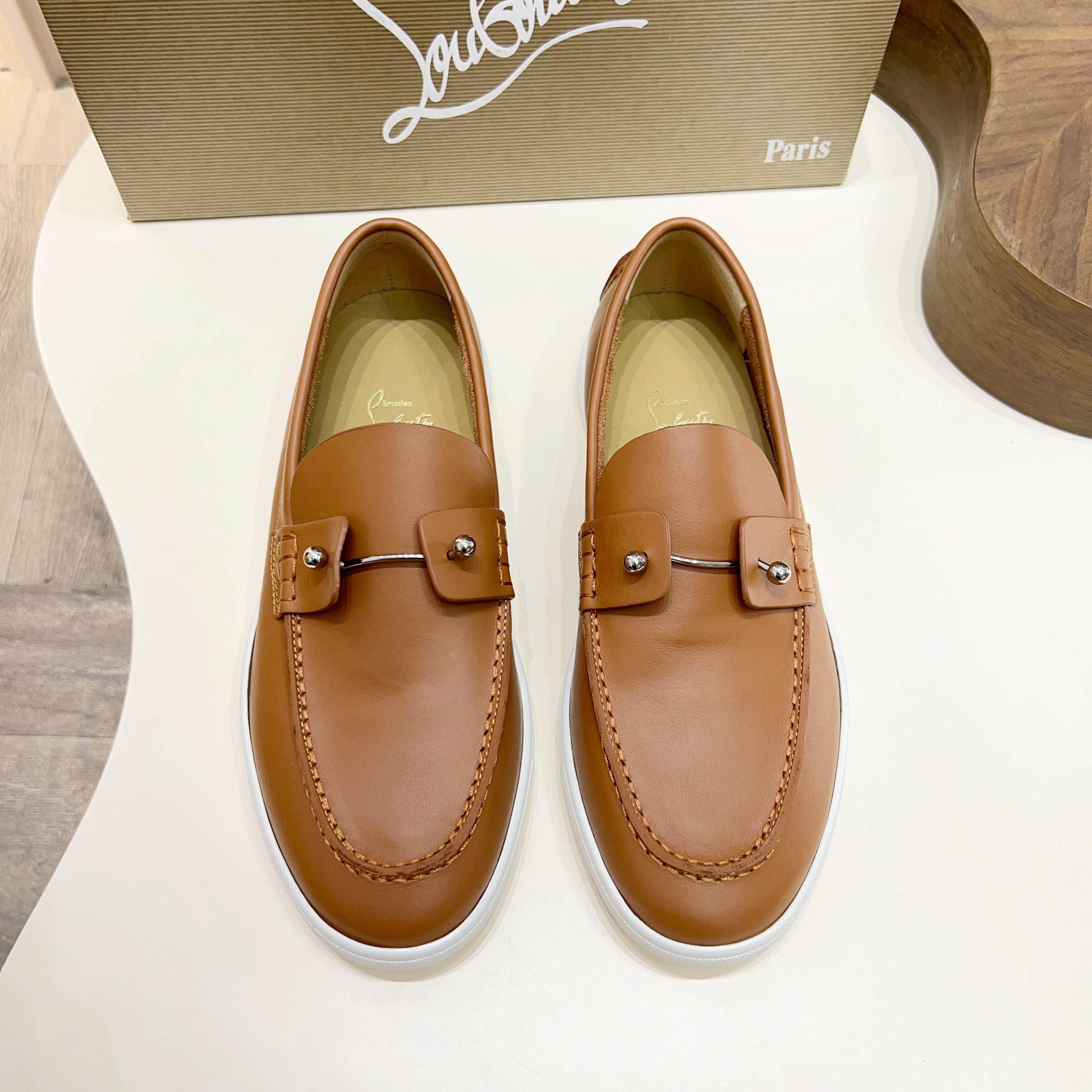 Christian Louboutin ブラウン モカシン／サイズ39 CHRISTIAN LOUBOUTIN - MOCASSIM – Manfrim Store