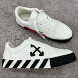 Off-White Vulcanized White Low Top Sneakers Canvas