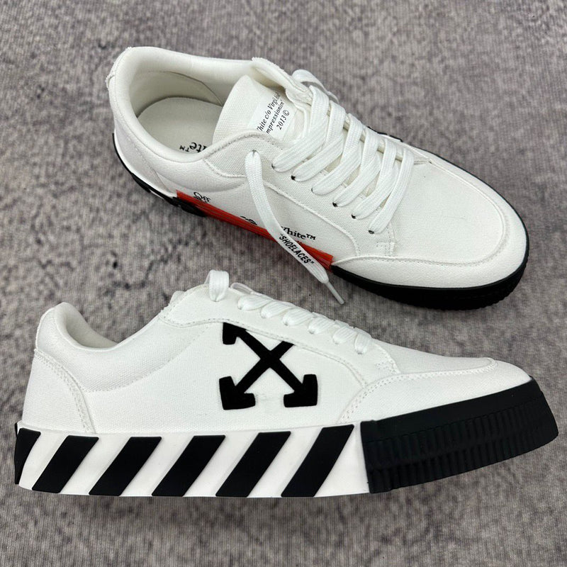 Off-White Vulcanized White Low Top Sneakers Canvas