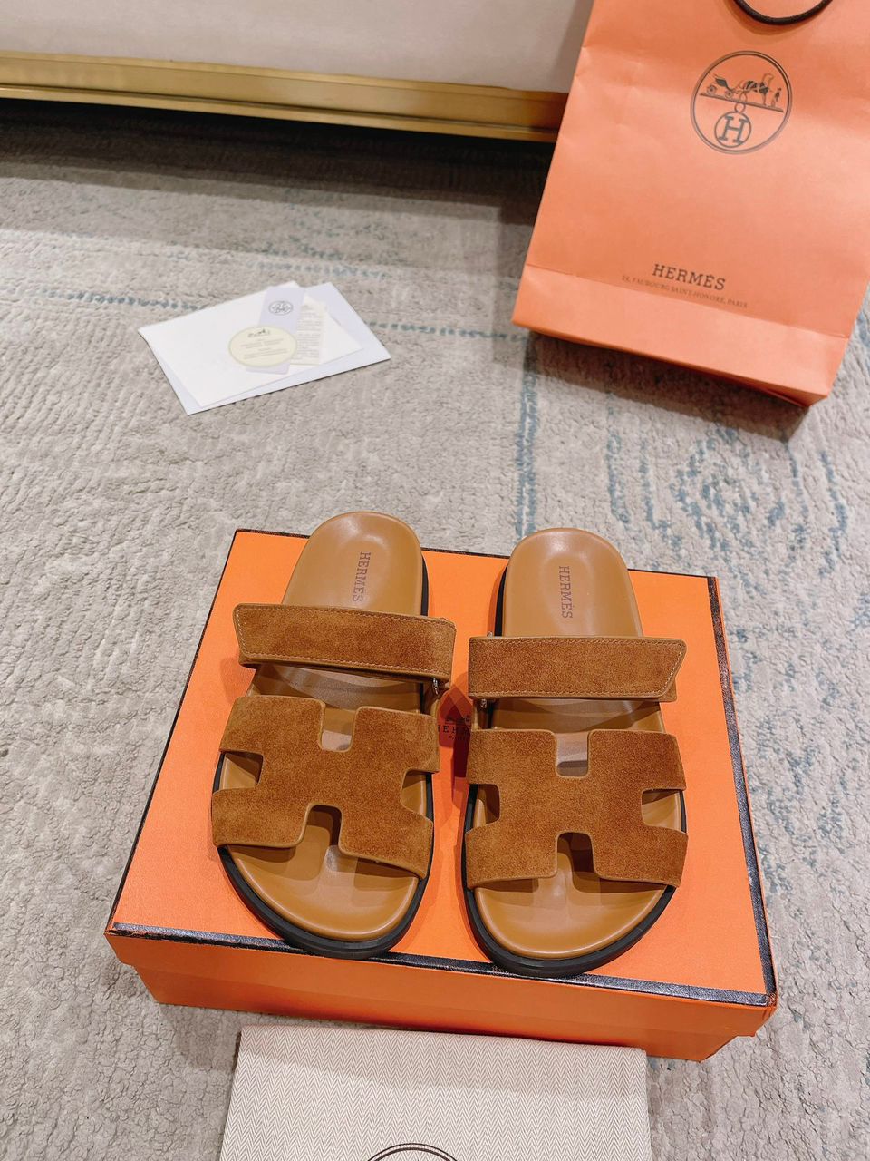 Hermes Chypre brown Sandal