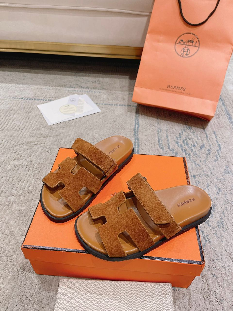 Hermes Chypre brown Sandal