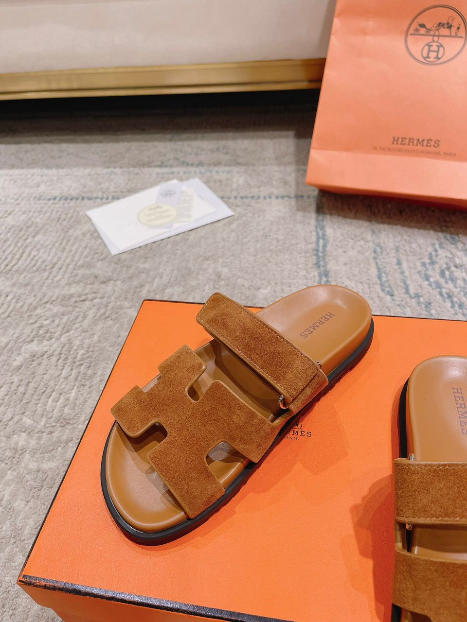 Hermes Chypre brown Sandal