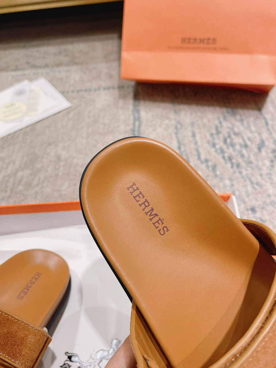 Hermes Chypre brown Sandal